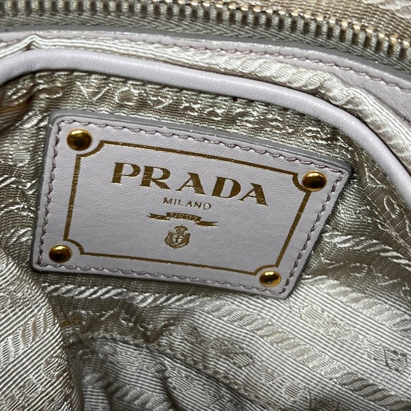Authentic Prada Hand Bag Satchel Calf Leather 2237218 - Picture 16 of 16